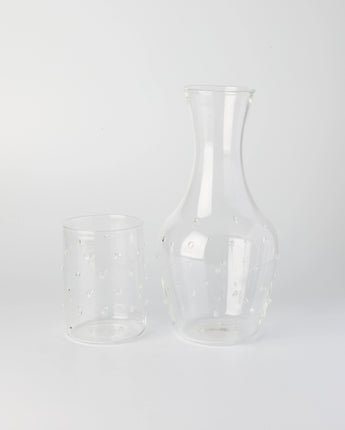 Carafe & Glass Set - Dotty Clear