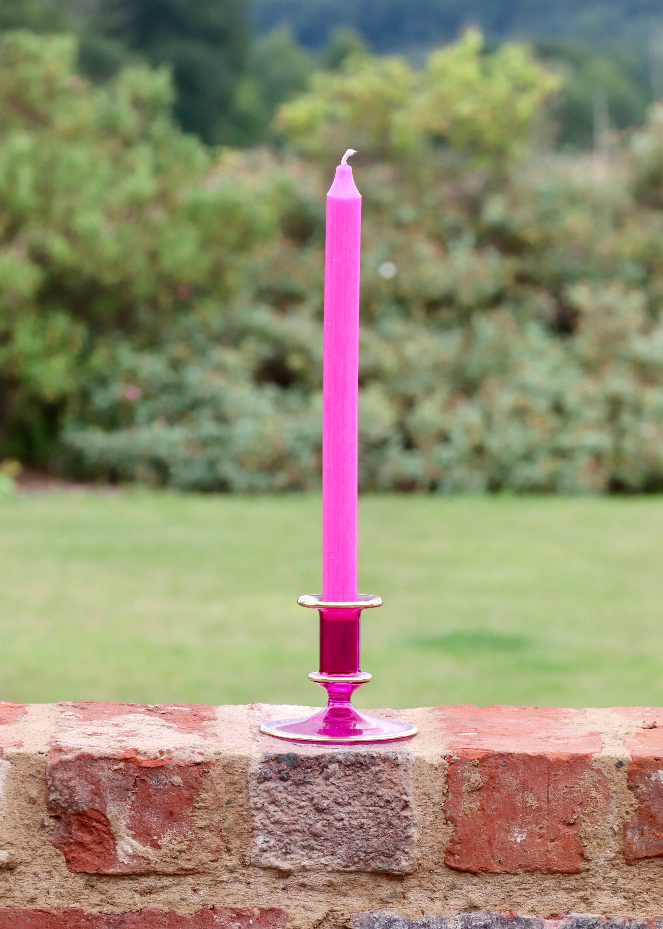 Salma Candlestick - Hot Pink