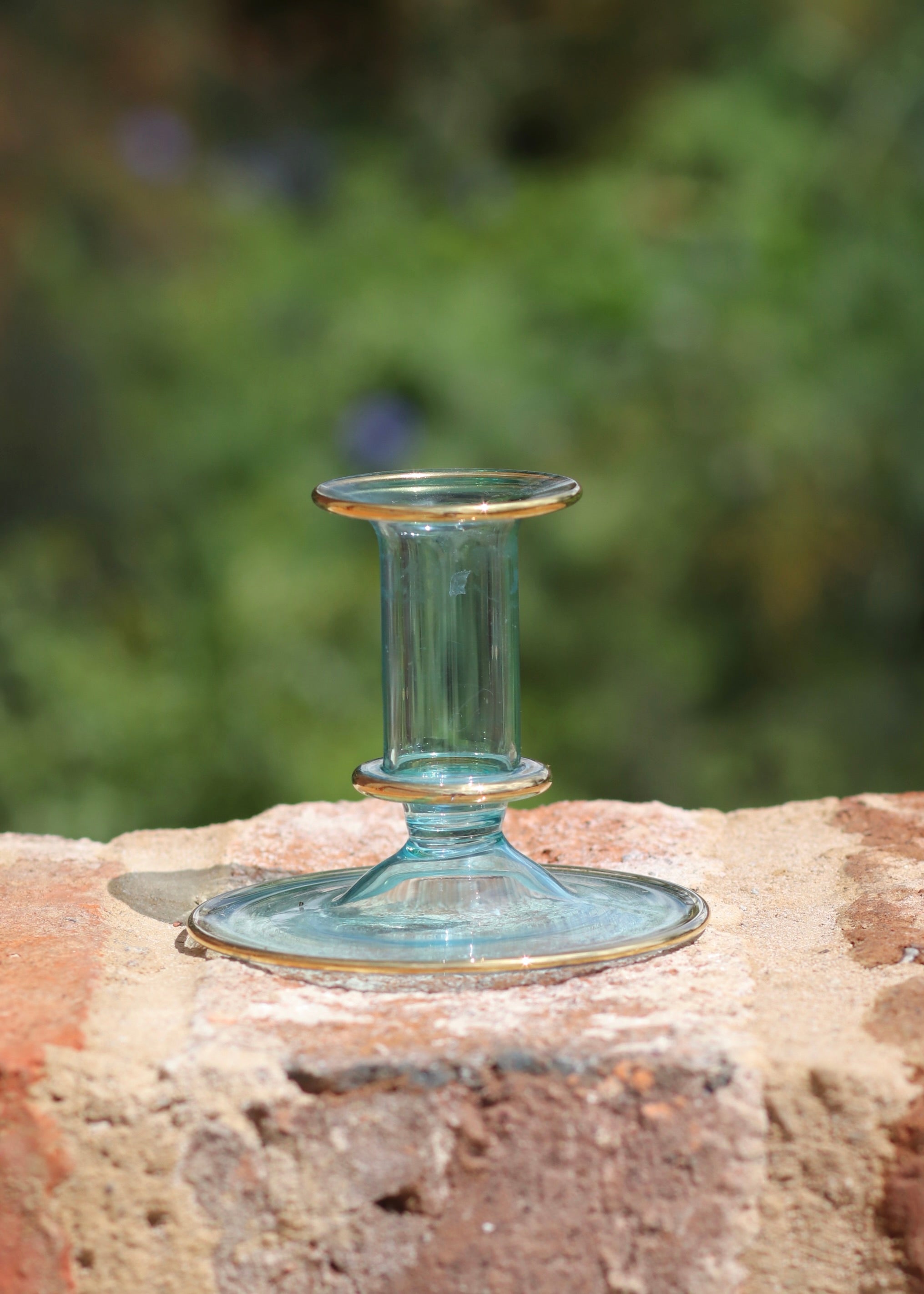 Salma Candlestick - Pale Blue