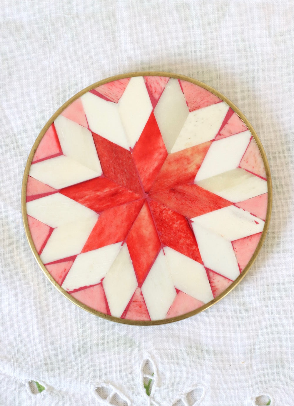 Inlay Coaster- Red Star