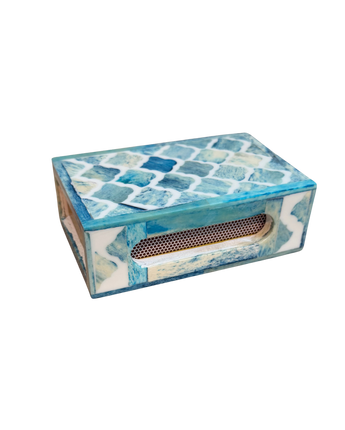 Large Matchbox Holder - Blue