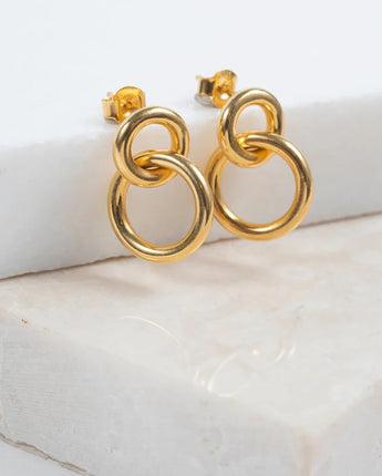 Kelso Large Chunky Gold Vermeil Earrings