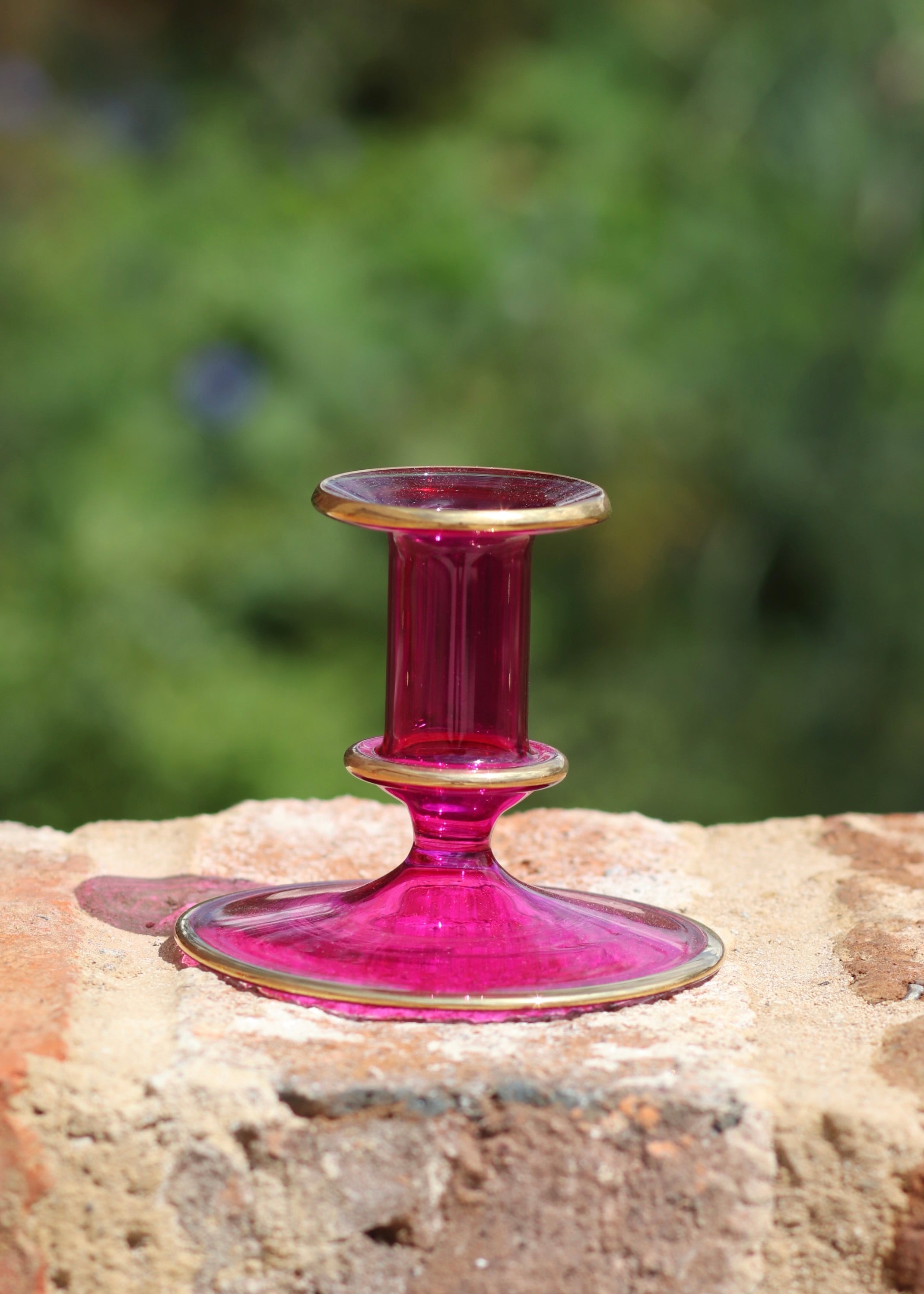 Salma Candlestick - Hot Pink