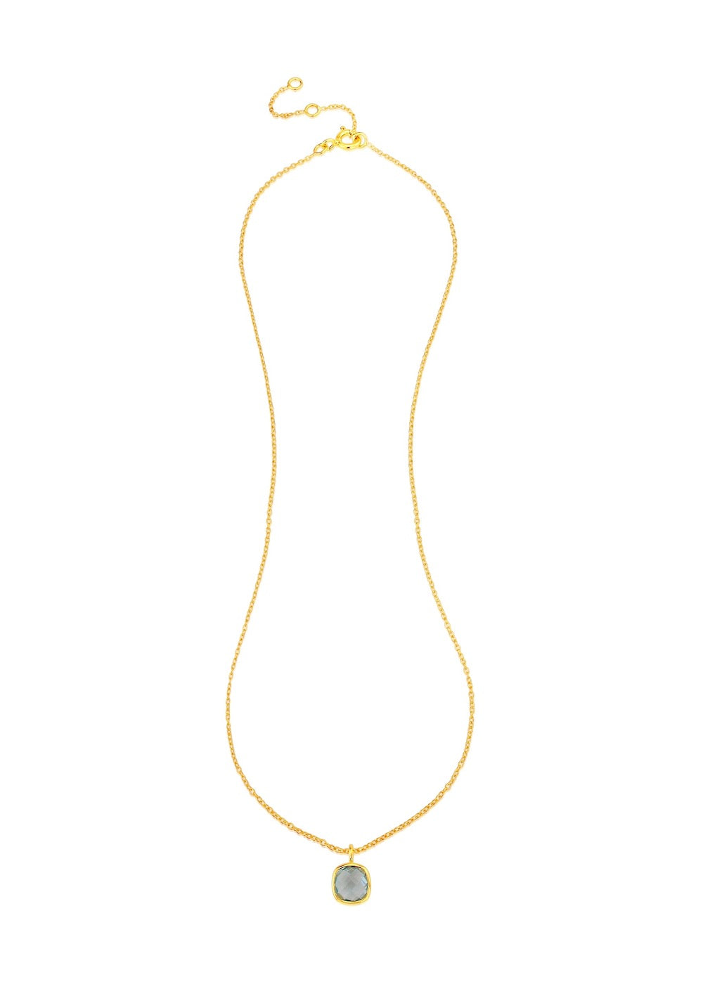 Brooklyn Gold Vermeil & Blue Topaz Necklace