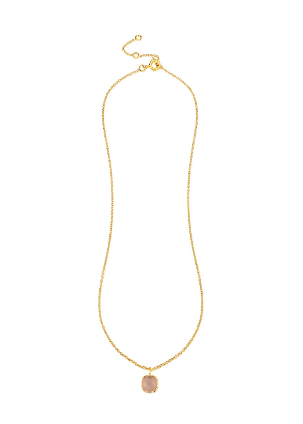 Brooklyn Gold Vermeil & Rose Quartz Necklace