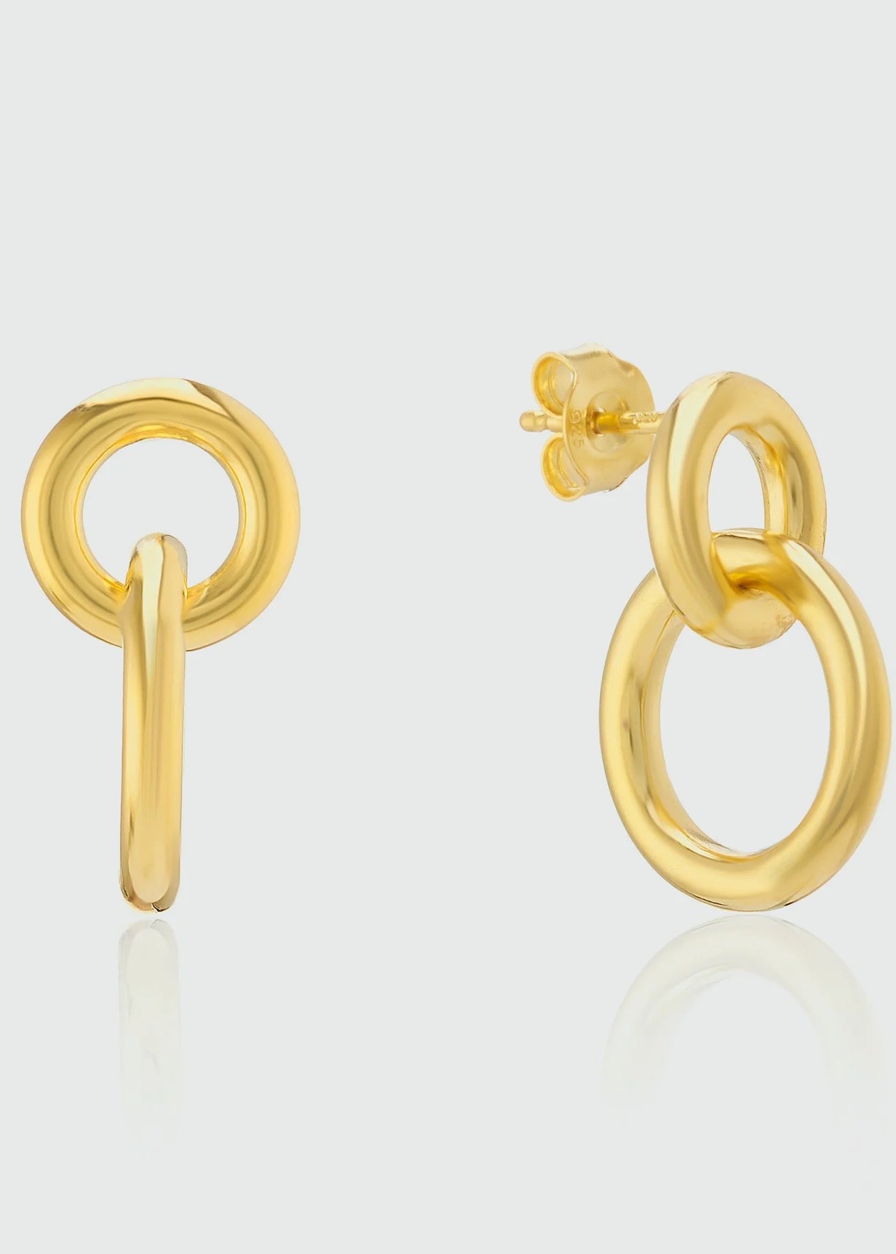 Kelso Large Chunky Gold Vermeil Earrings