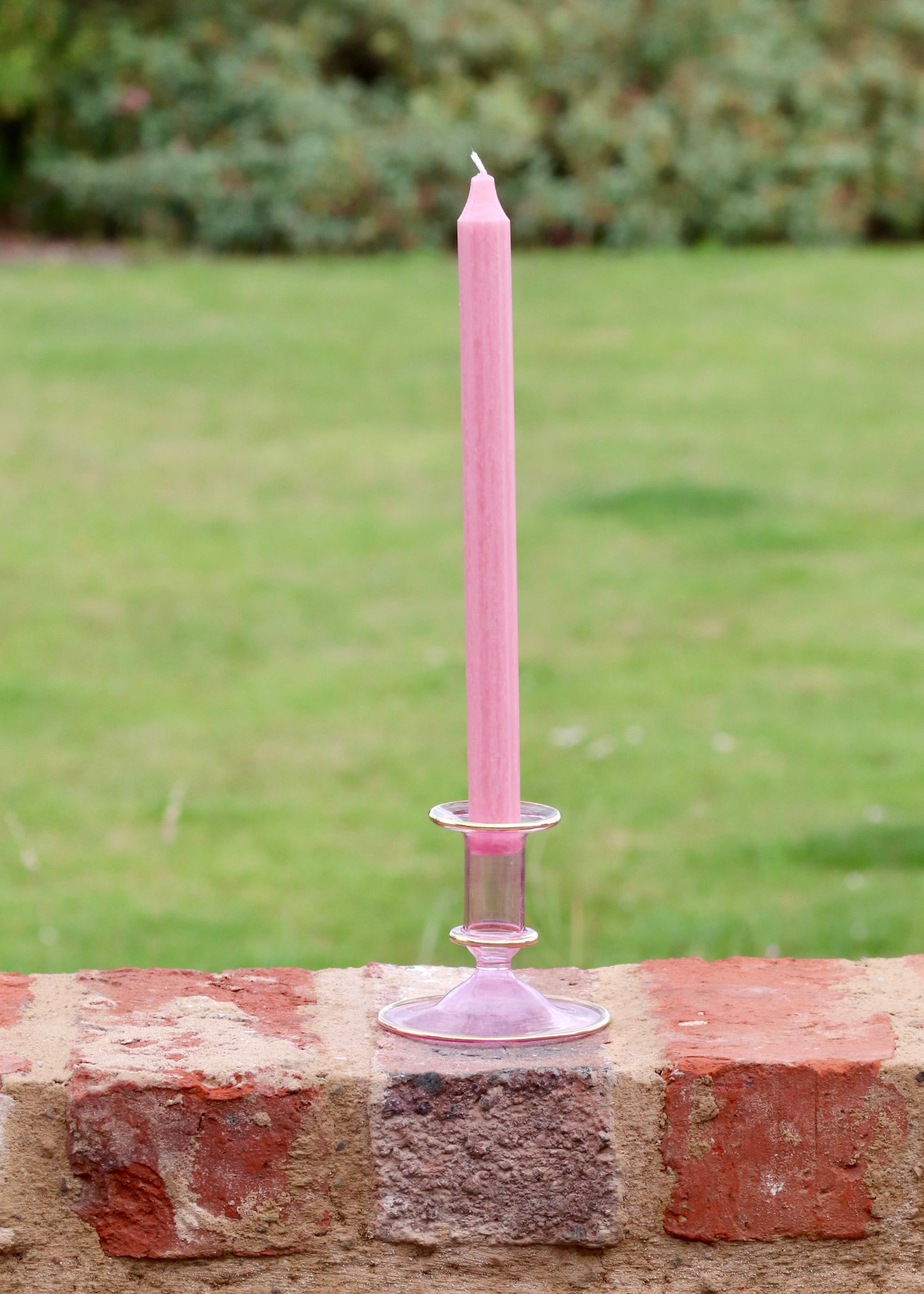Salma Candlestick - Pale Pink