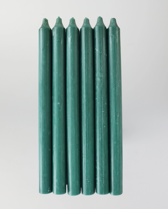 6 Racing Green Candles