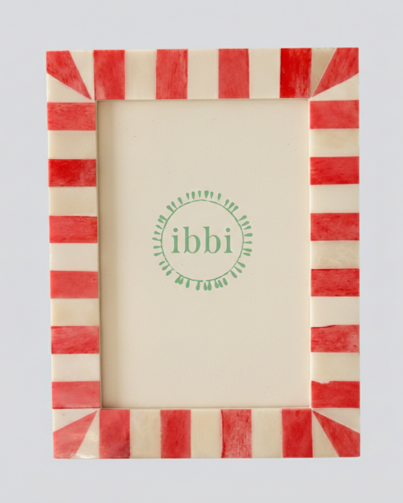 Photo Frame- Red Stripe