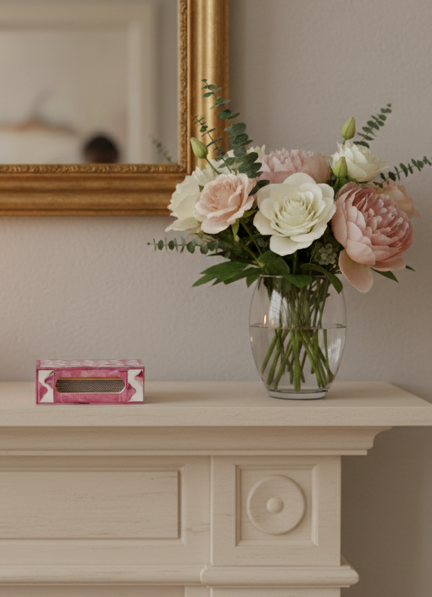Large Matchbox Holder - Pink