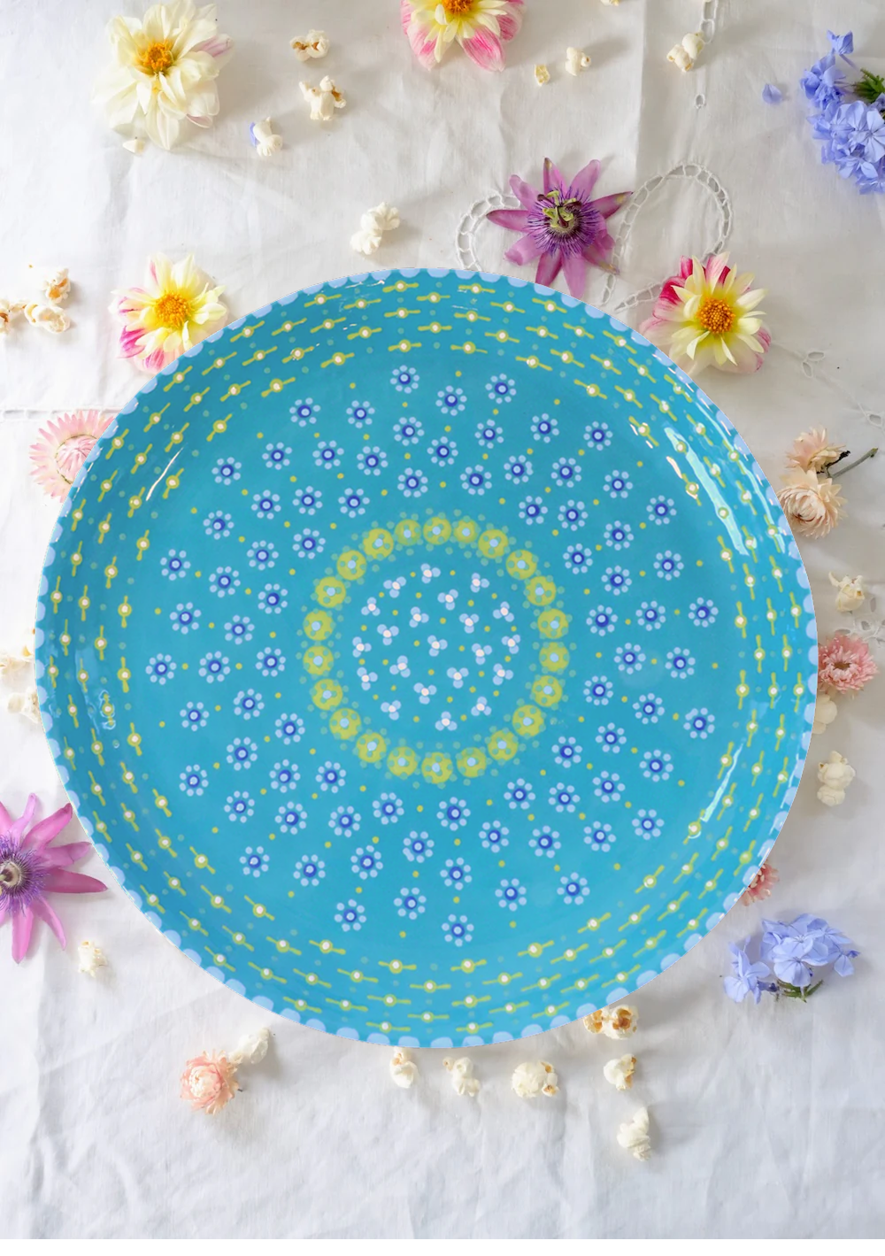 Round Serving Platter - Turquoise