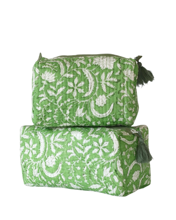 Wash Bag -Apple Green