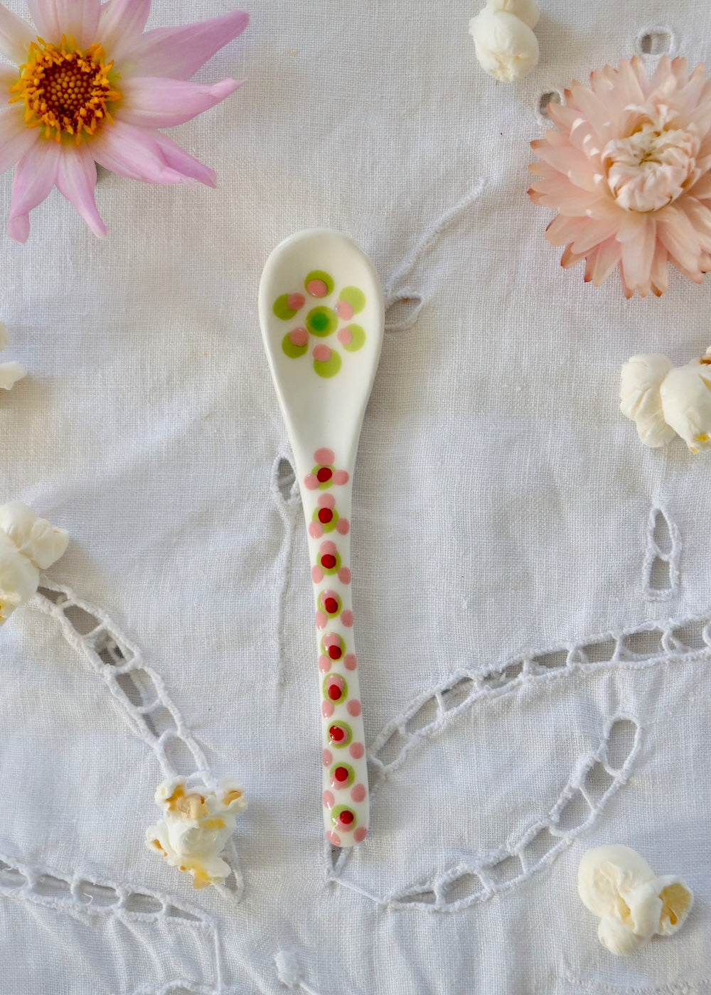Ceramic Spoon - Pink & Red