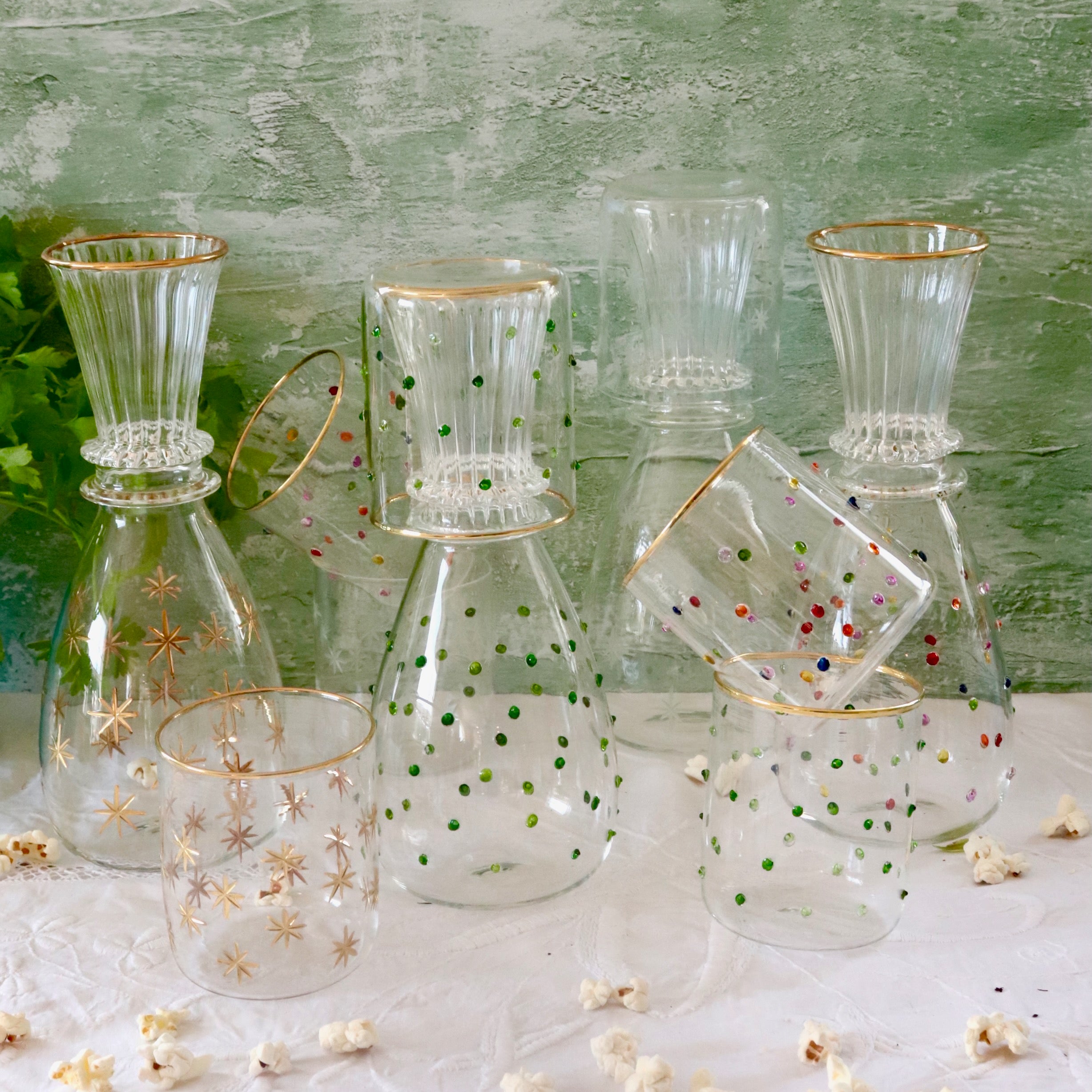 Glass Tumbler - Etched Stars