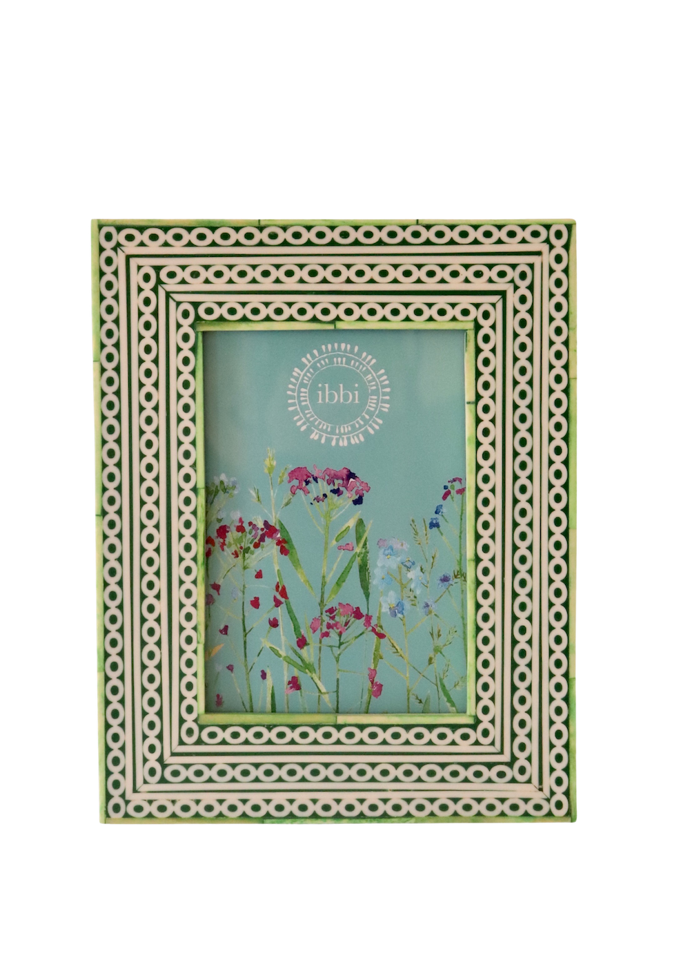 Photo Frame - Green & Lime Circle