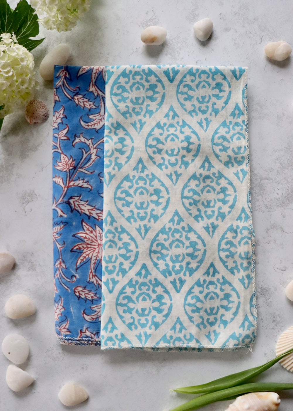 Pair of Hankies - Large 50cm x 50cm Set 4