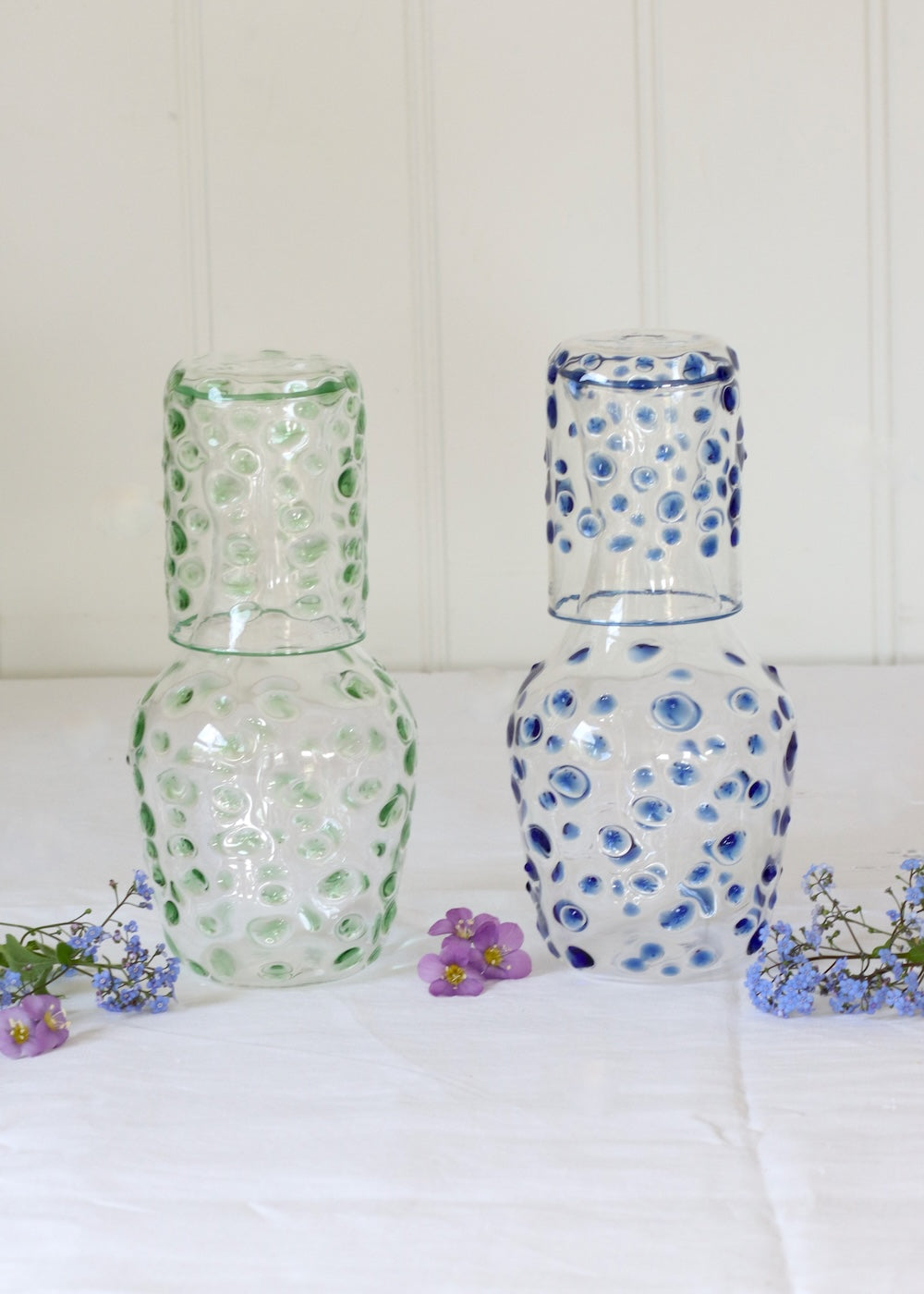 Carafe & Glass Set - Sea Glass Blue