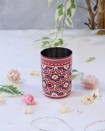 Brush Pot - Claret