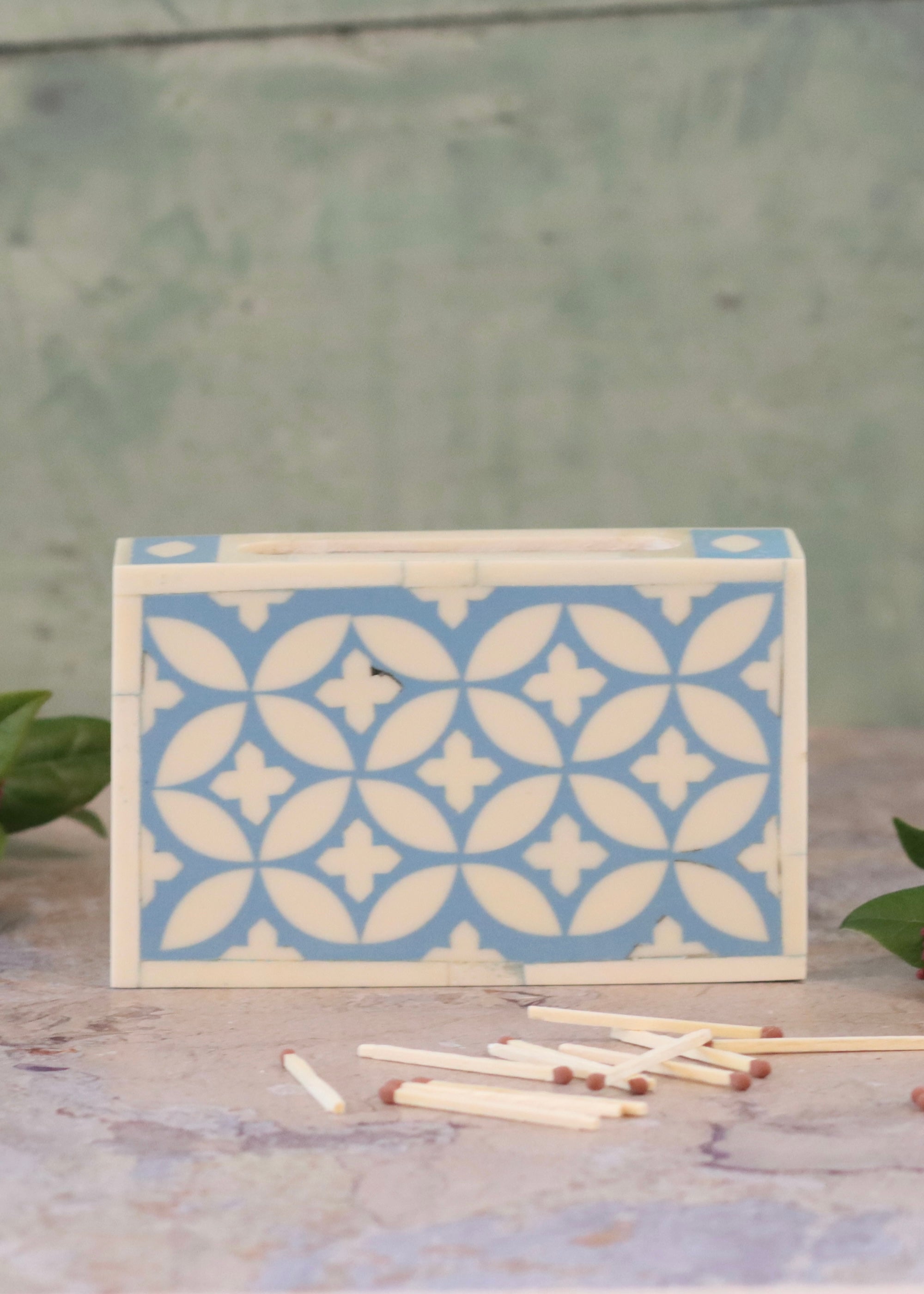 Large Matchbox Holder - Duck Egg