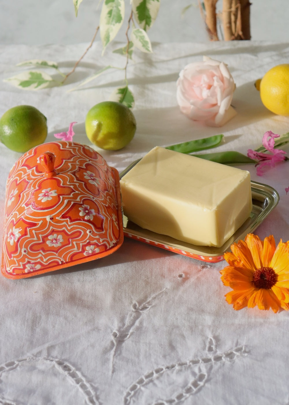 Butter Dish Orange