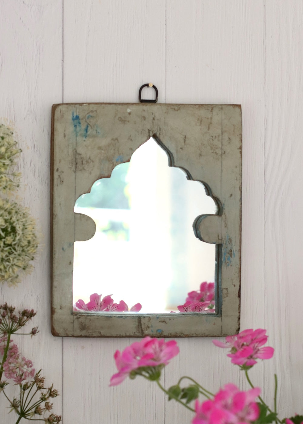 Vintage Wooden Mirror - 32