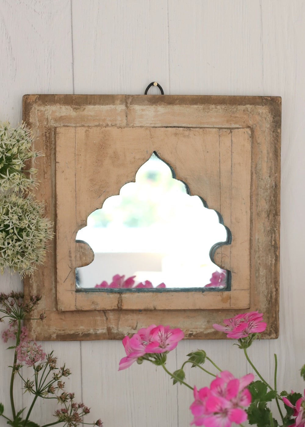 Vintage Wooden Mirror - 36