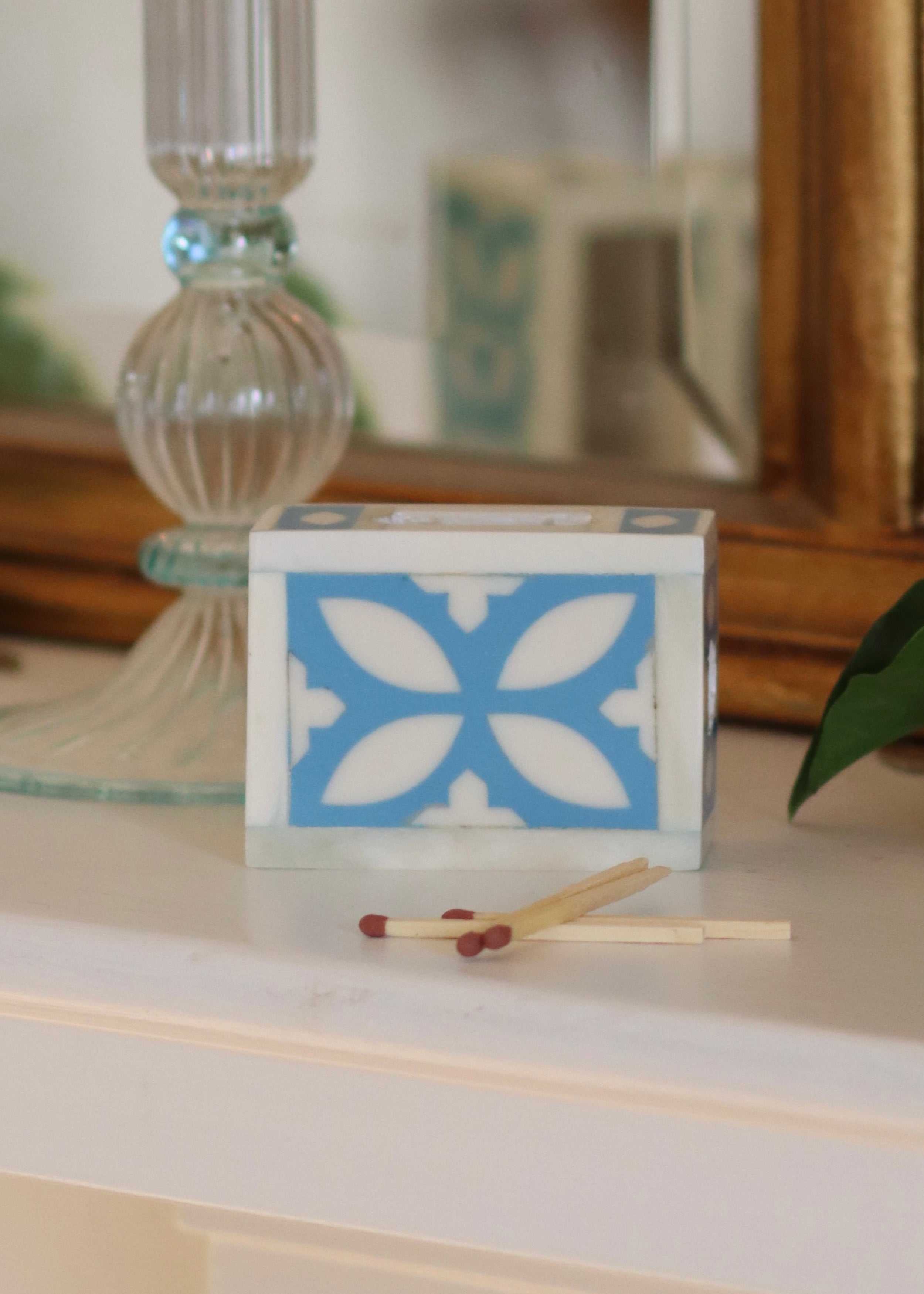 Small Matchbox Holder - Duck Egg