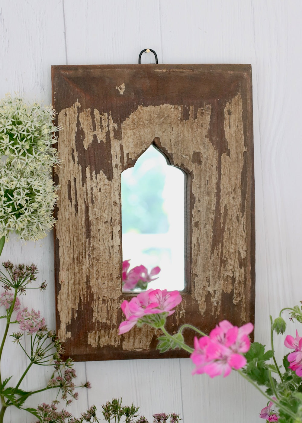 Vintage Wooden Mirror - 46