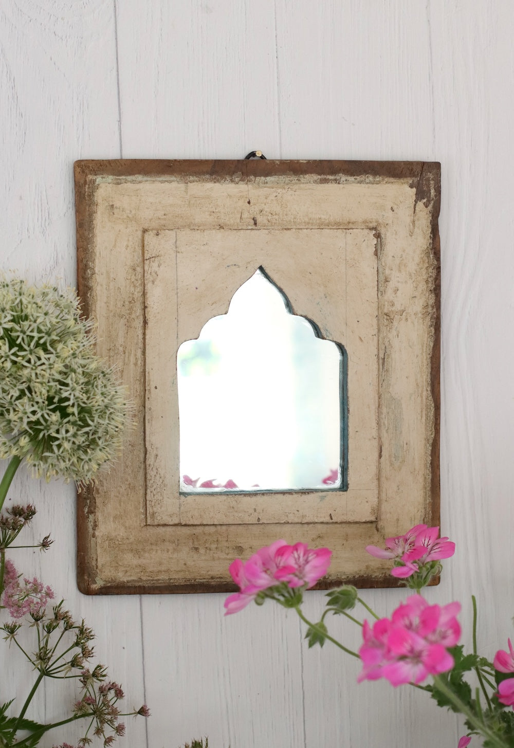 Vintage Wooden Mirror - 48