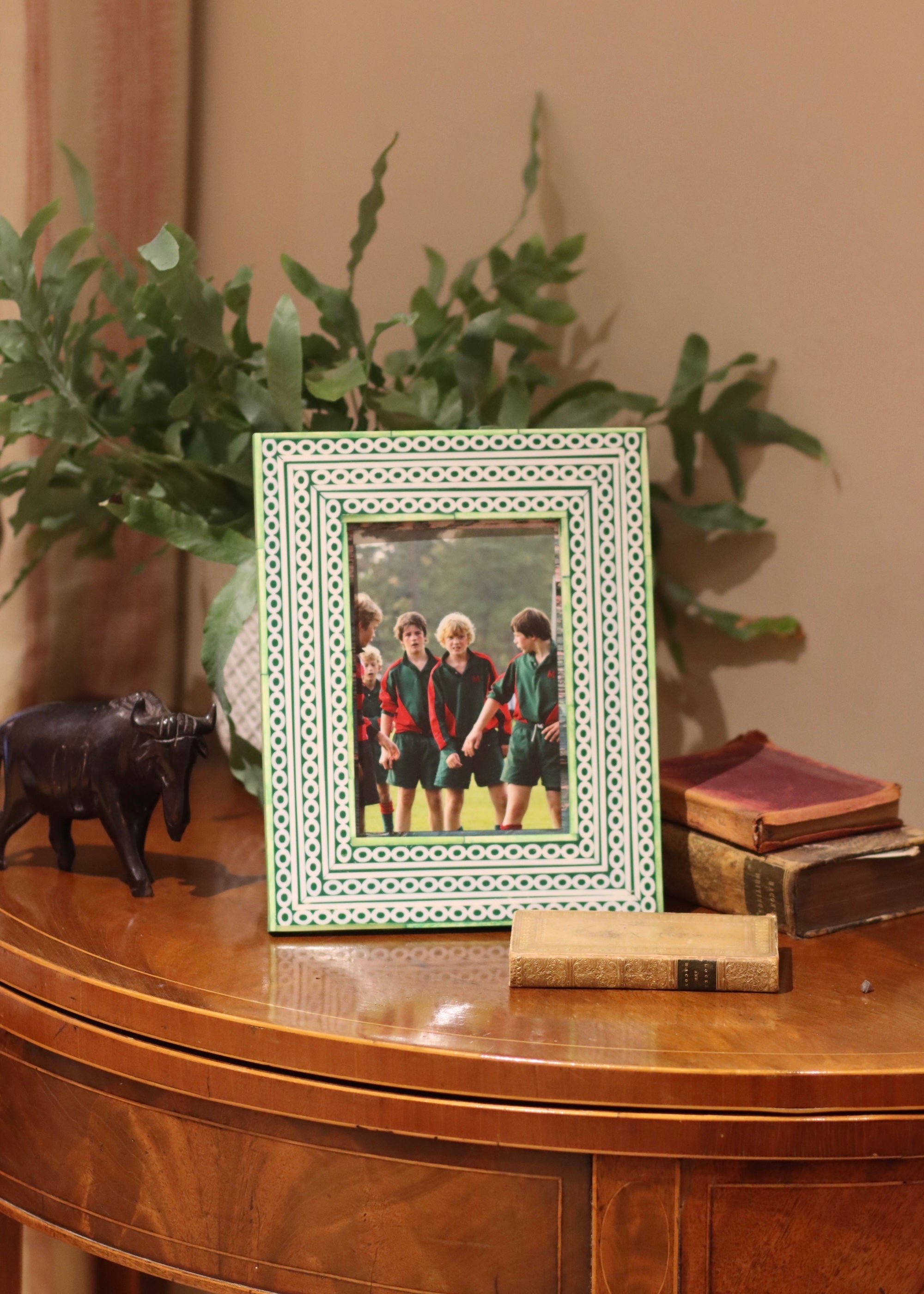 Photo Frame - Green & Lime Circle