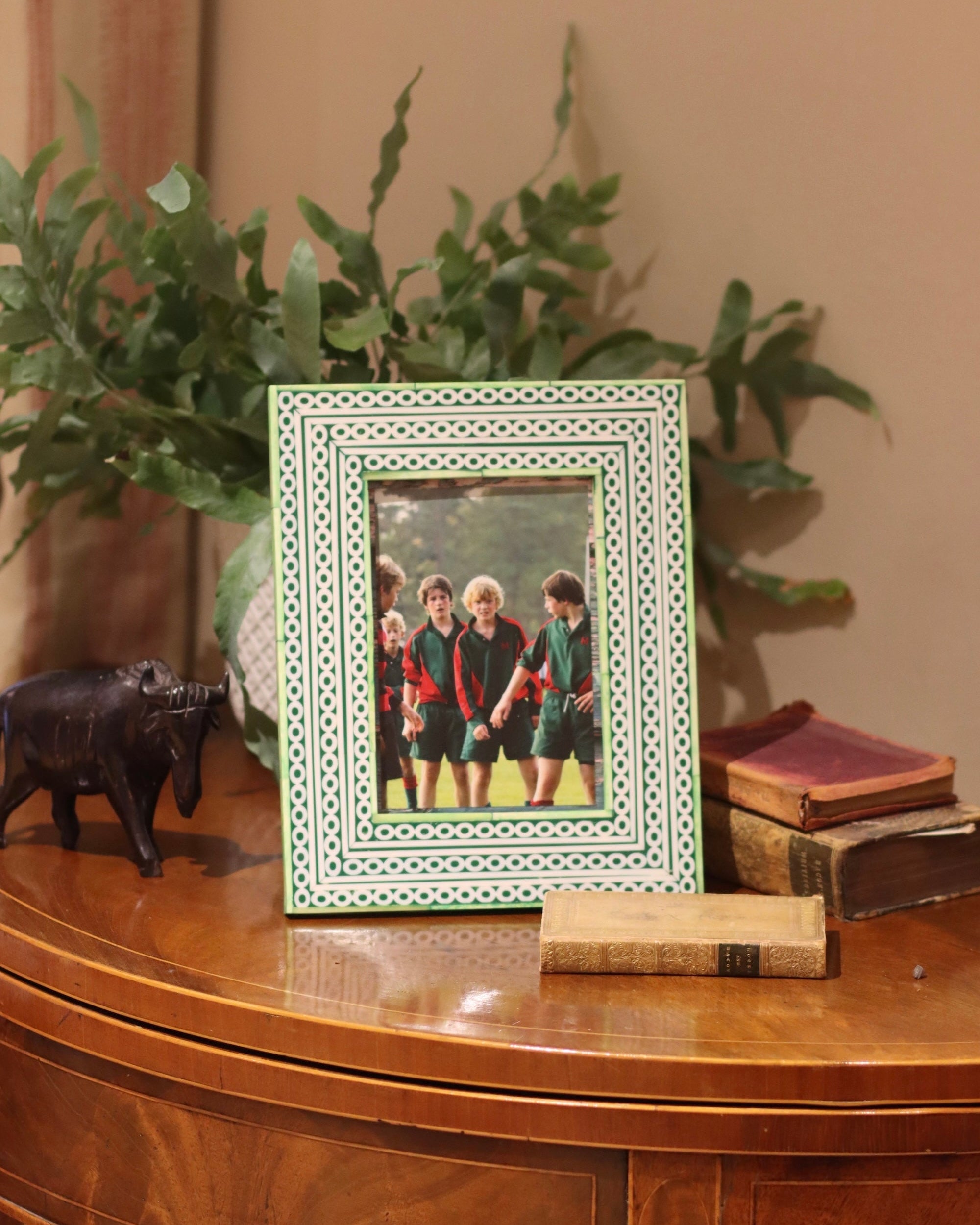 Photo Frame - Green & Lime Circle