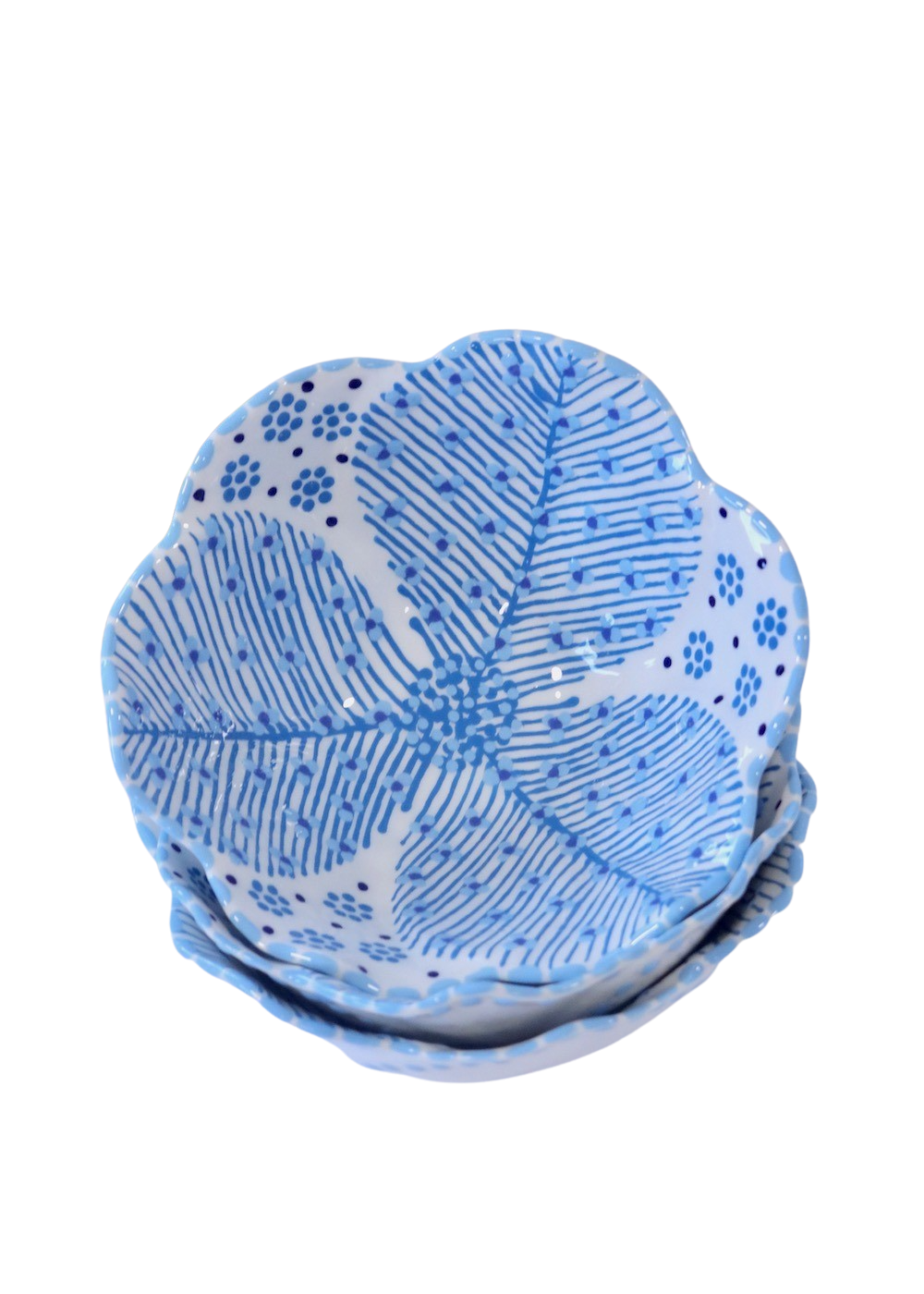 Pudding Bowl - White & Blue 2