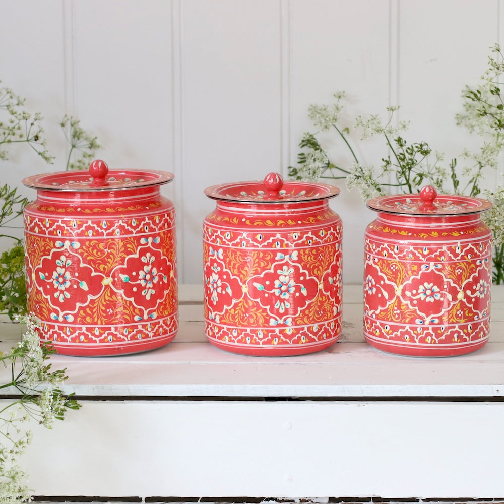 Storage Jars - Jaipur Red