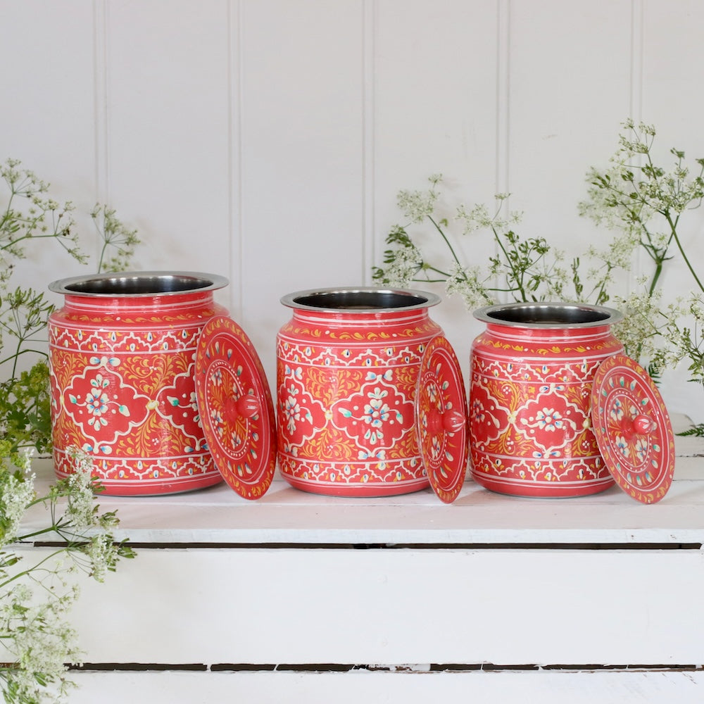 Storage Jars - Jaipur Red