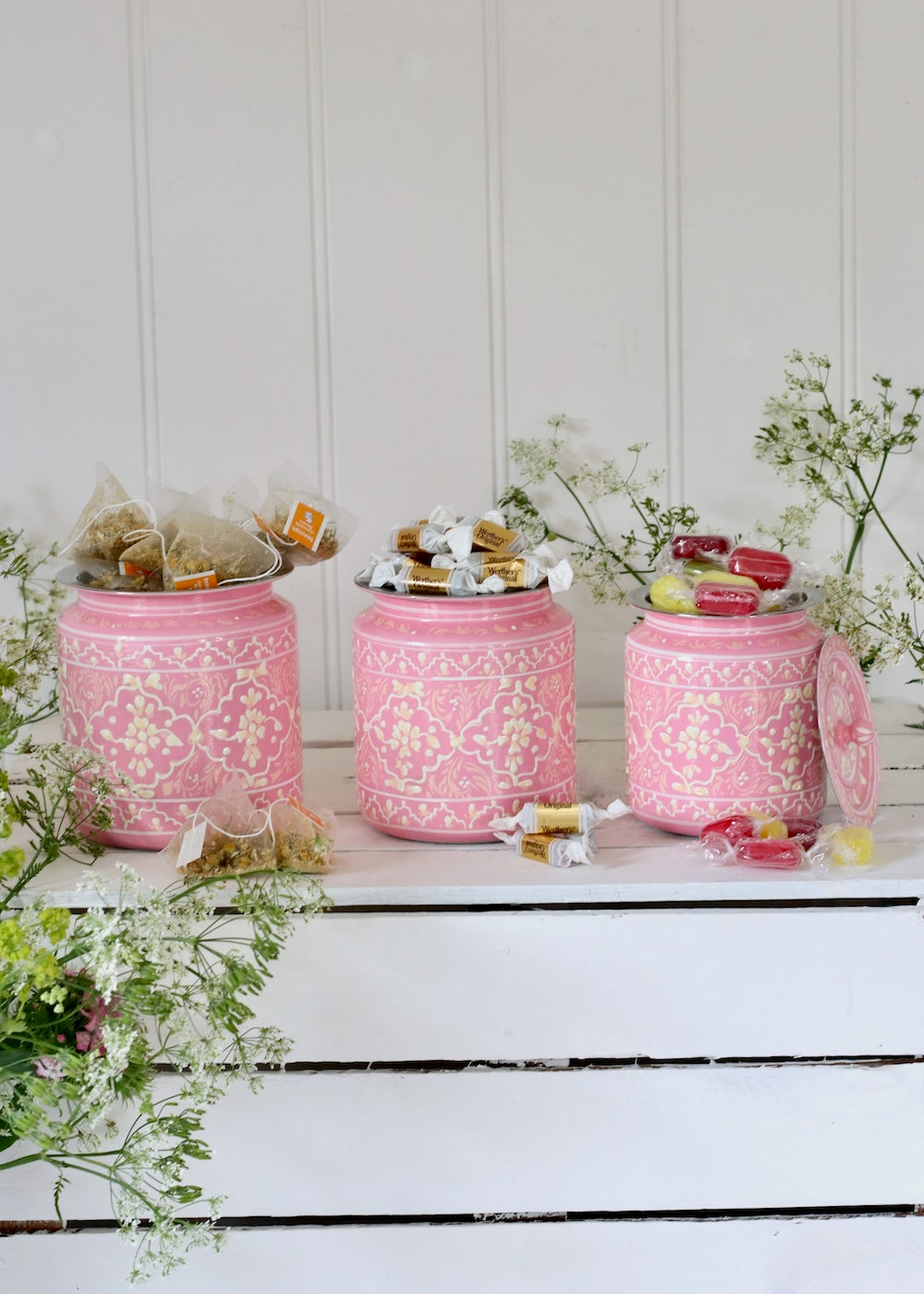 Storage Jars - Pink