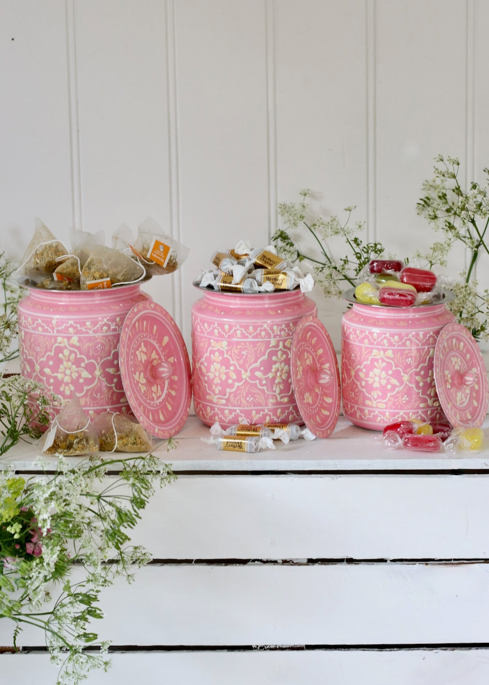 Storage Jars - Pink