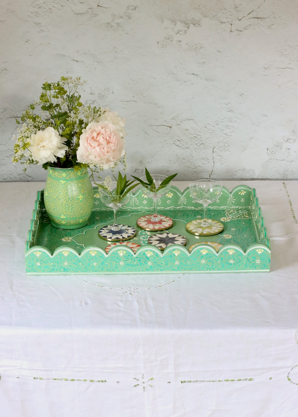 Inlay Coaster- Yellow Star