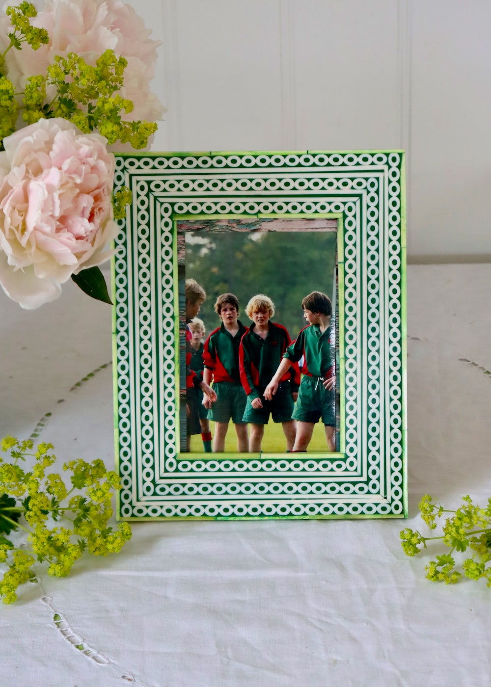 Photo Frame - Green & Lime Circle