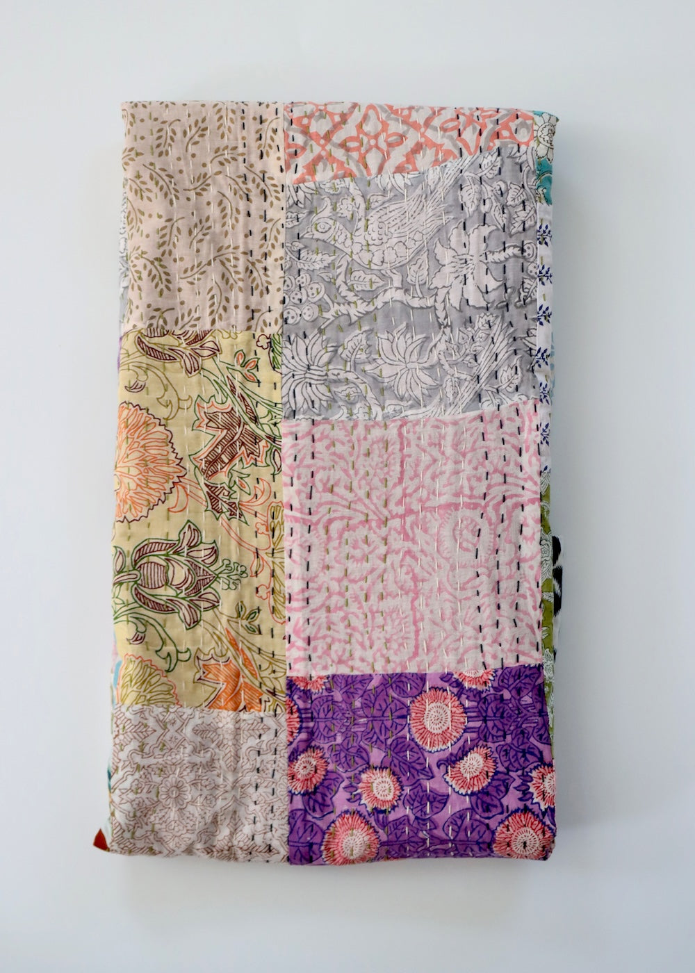 Block Print Patchwork Throw 3- SINGLE