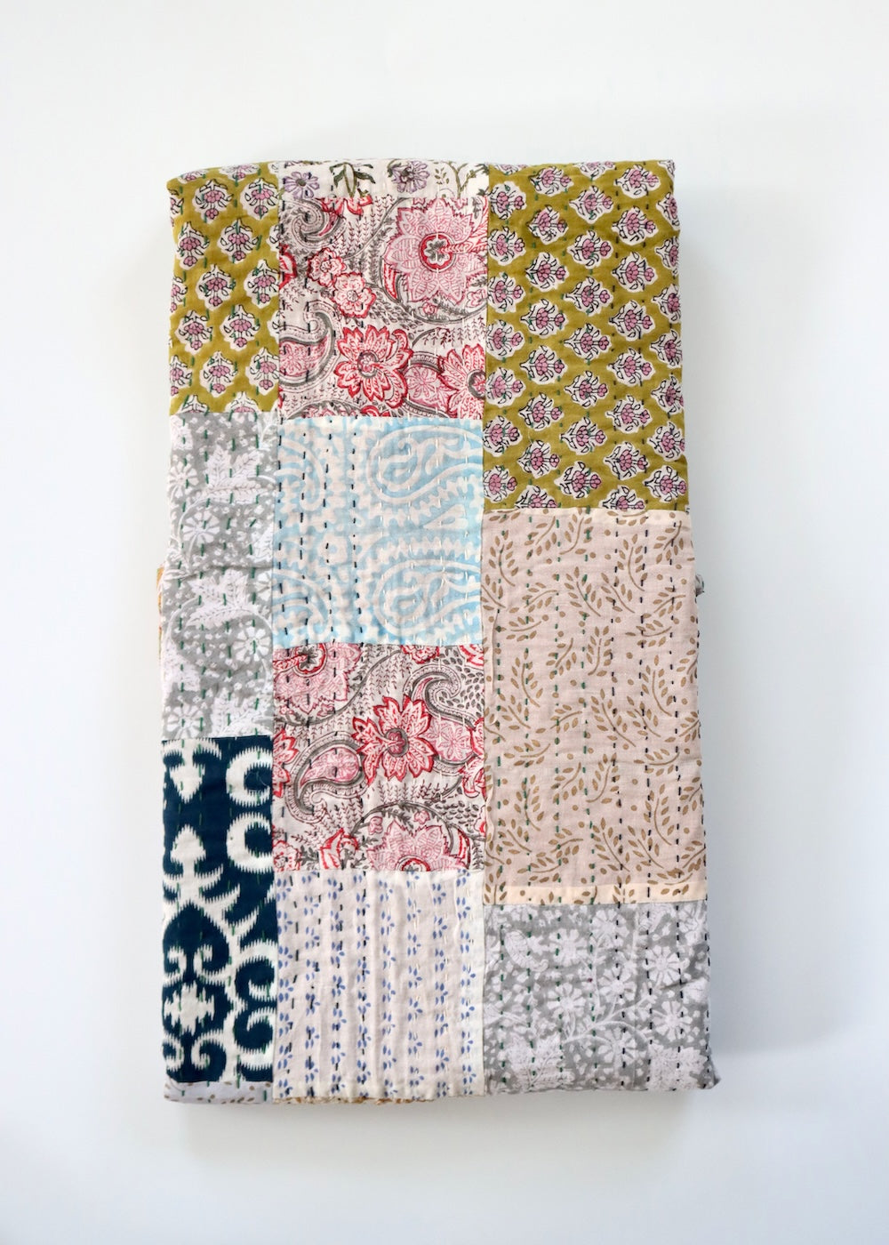 Block Print Patchwork Throw 4- SINGLE