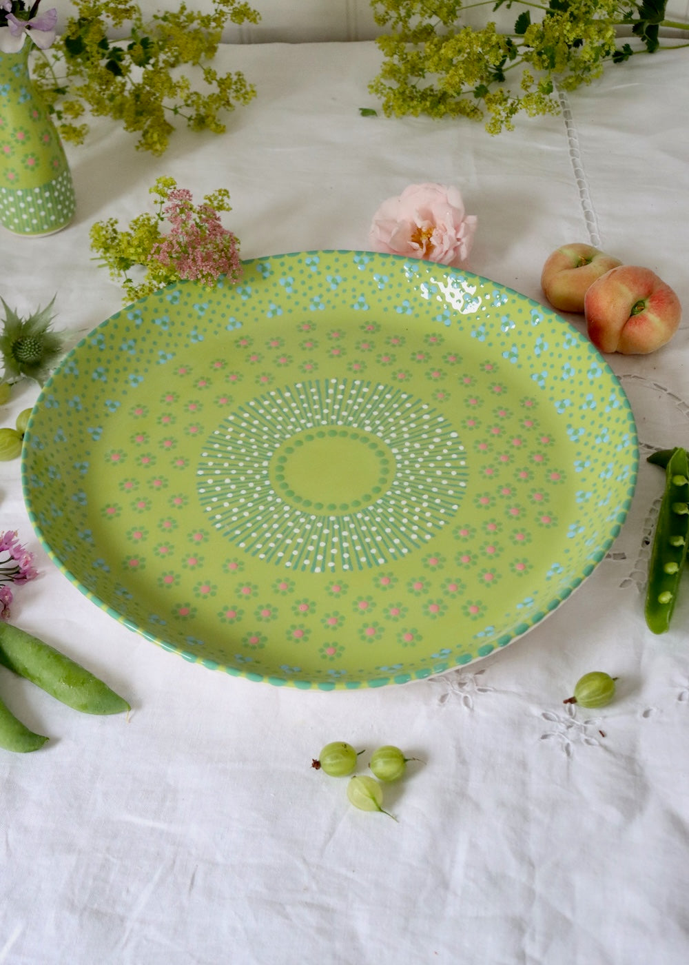 Round Serving Platter - Lime