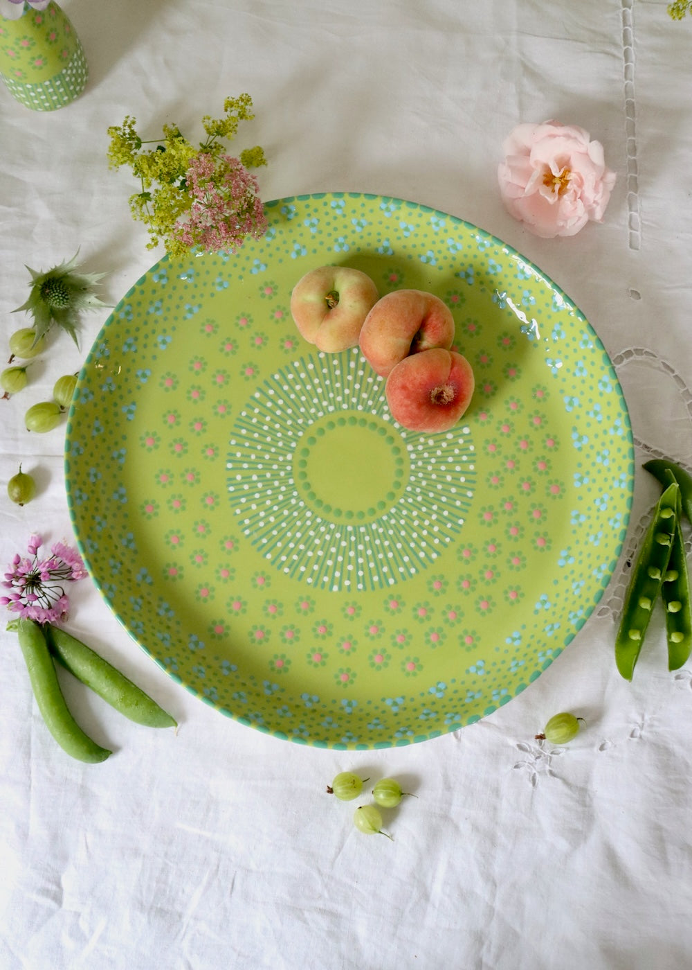 Round Serving Platter - Lime