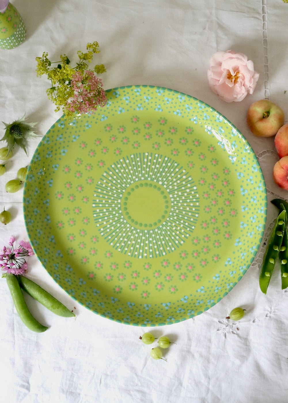 Round Serving Platter - Lime
