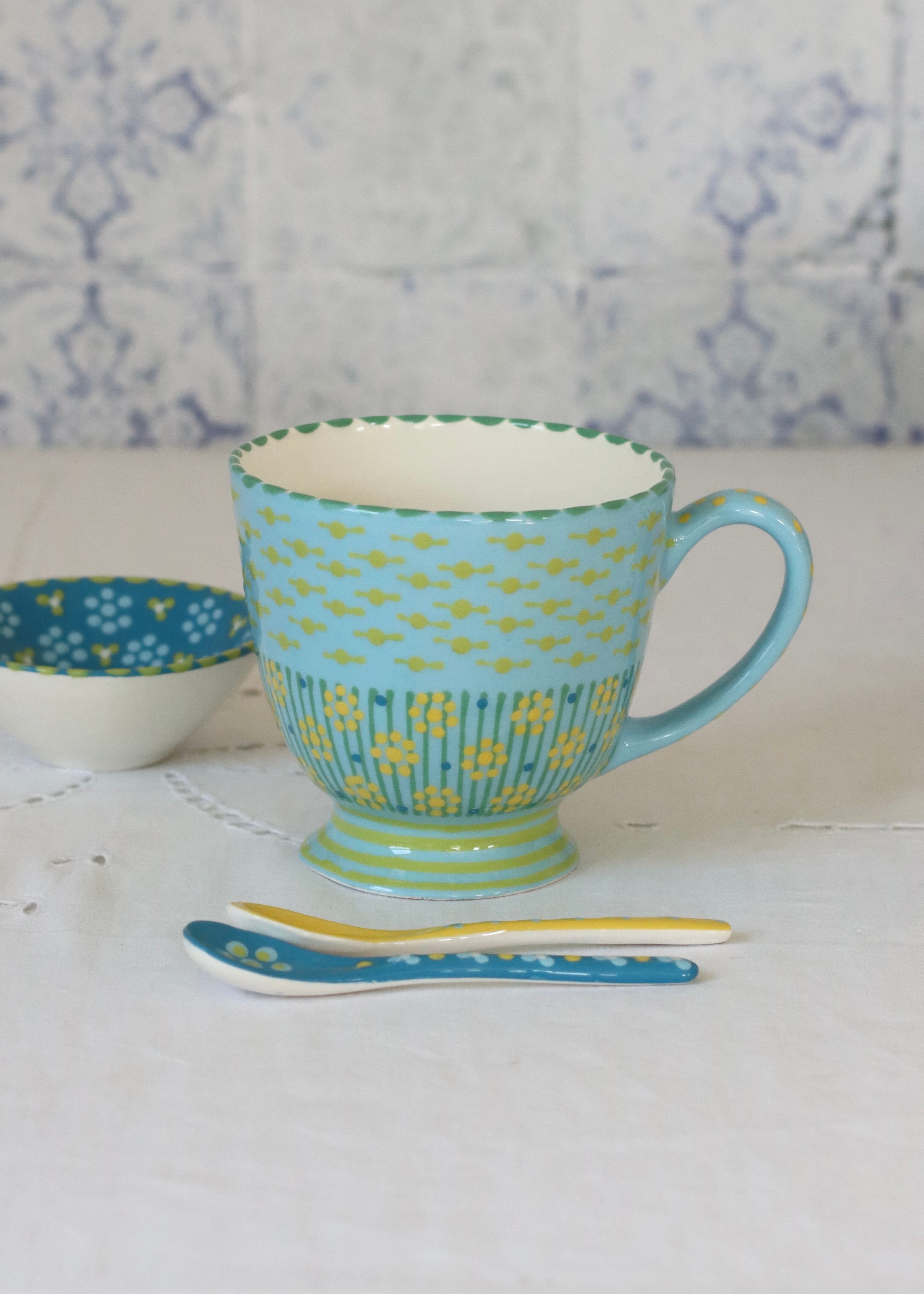 Time for Tea Cup - Pale Blue