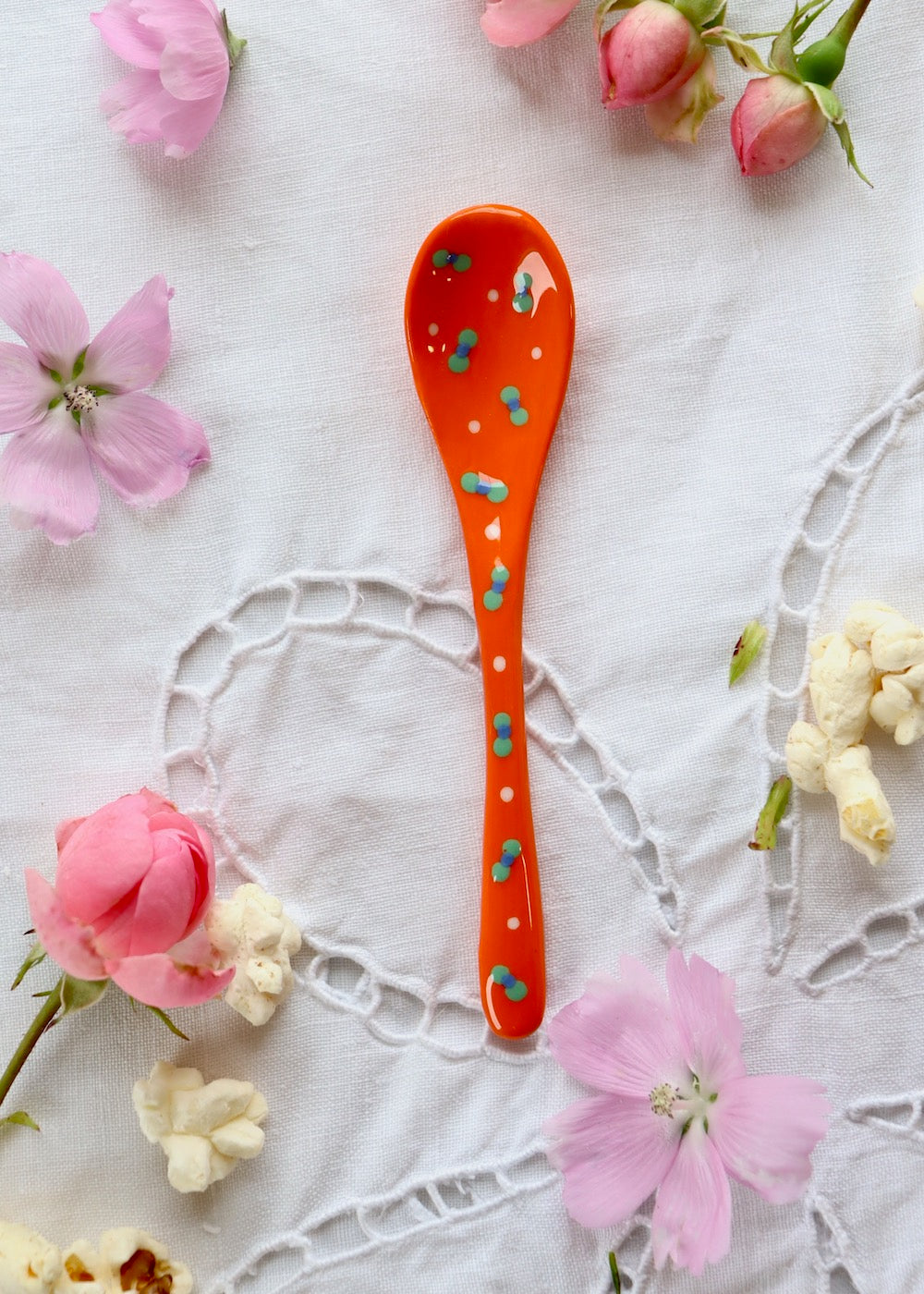 Ceramic Spoon - Orange