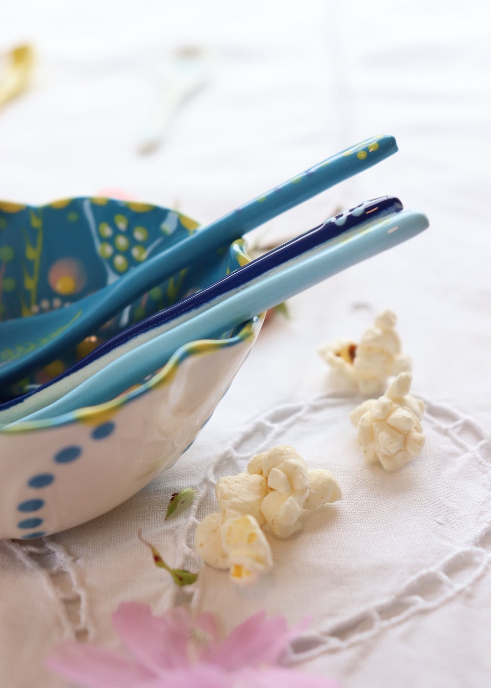 Ceramic Spoon - lime