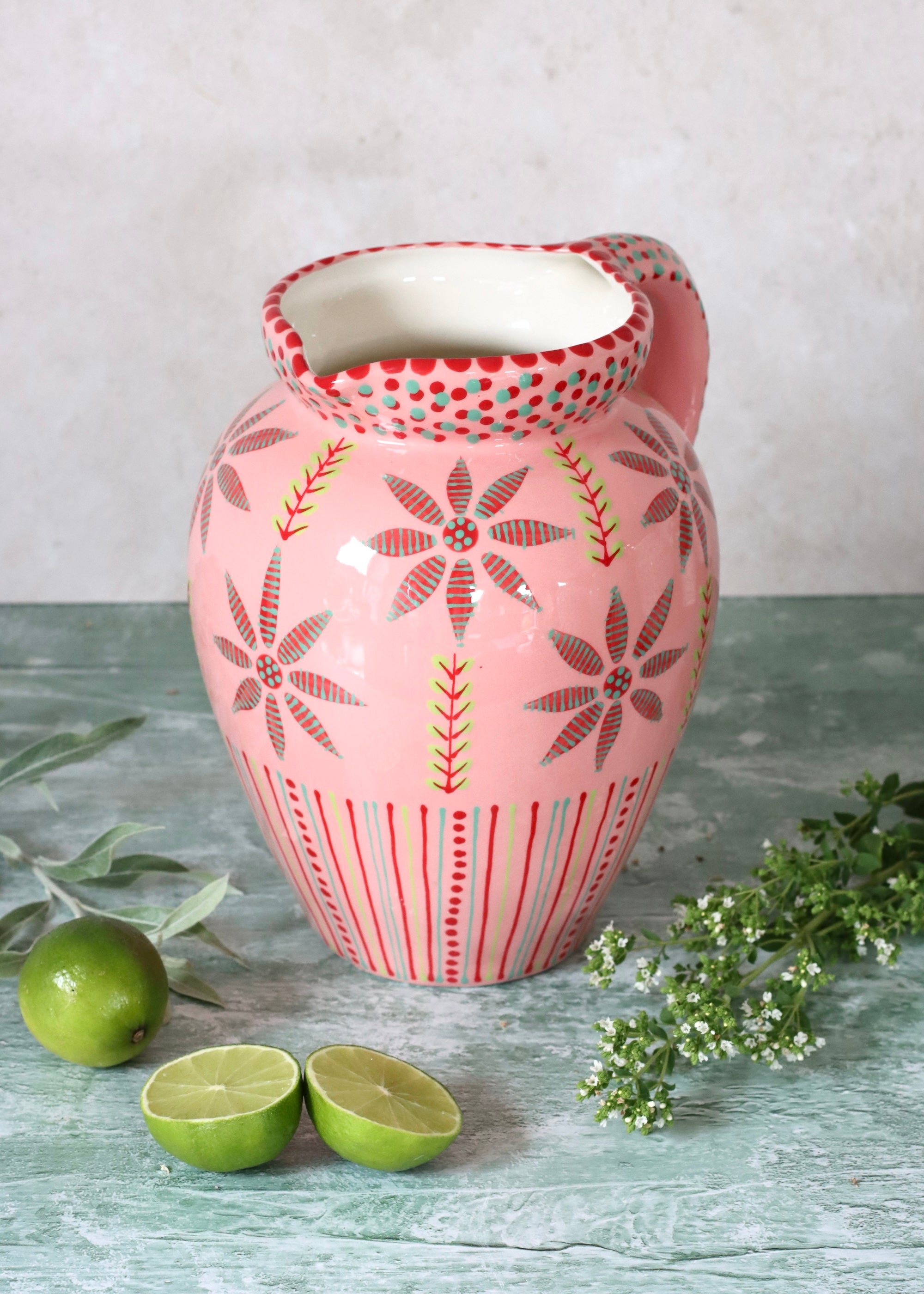 Water Jug - Pink and Red