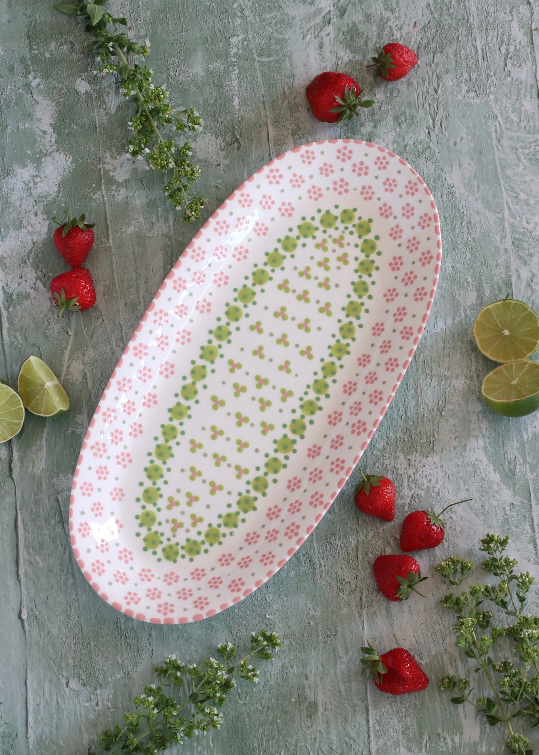 Margo Platter - White and Pink