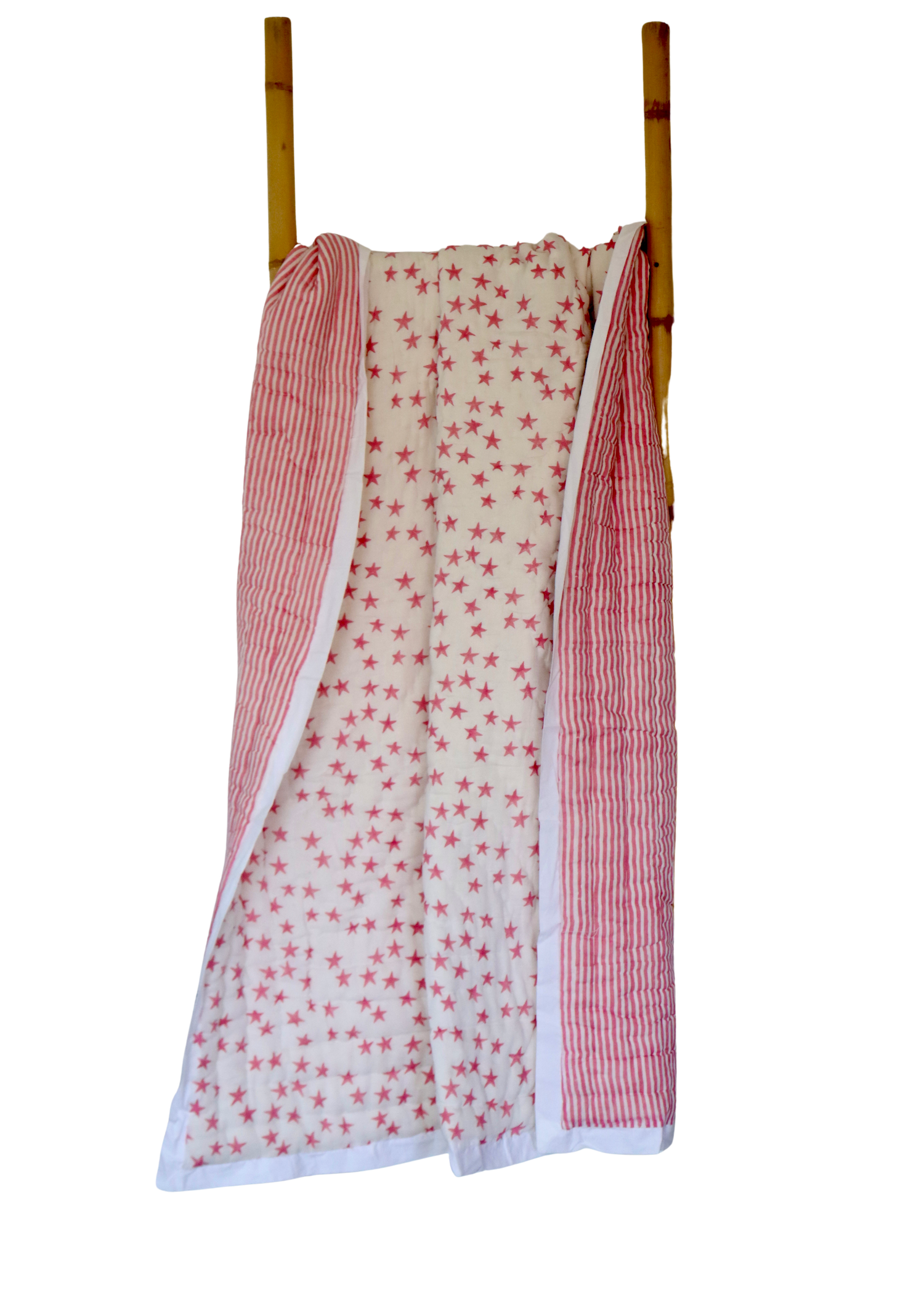 Childrens Super Star Quilt - Pink