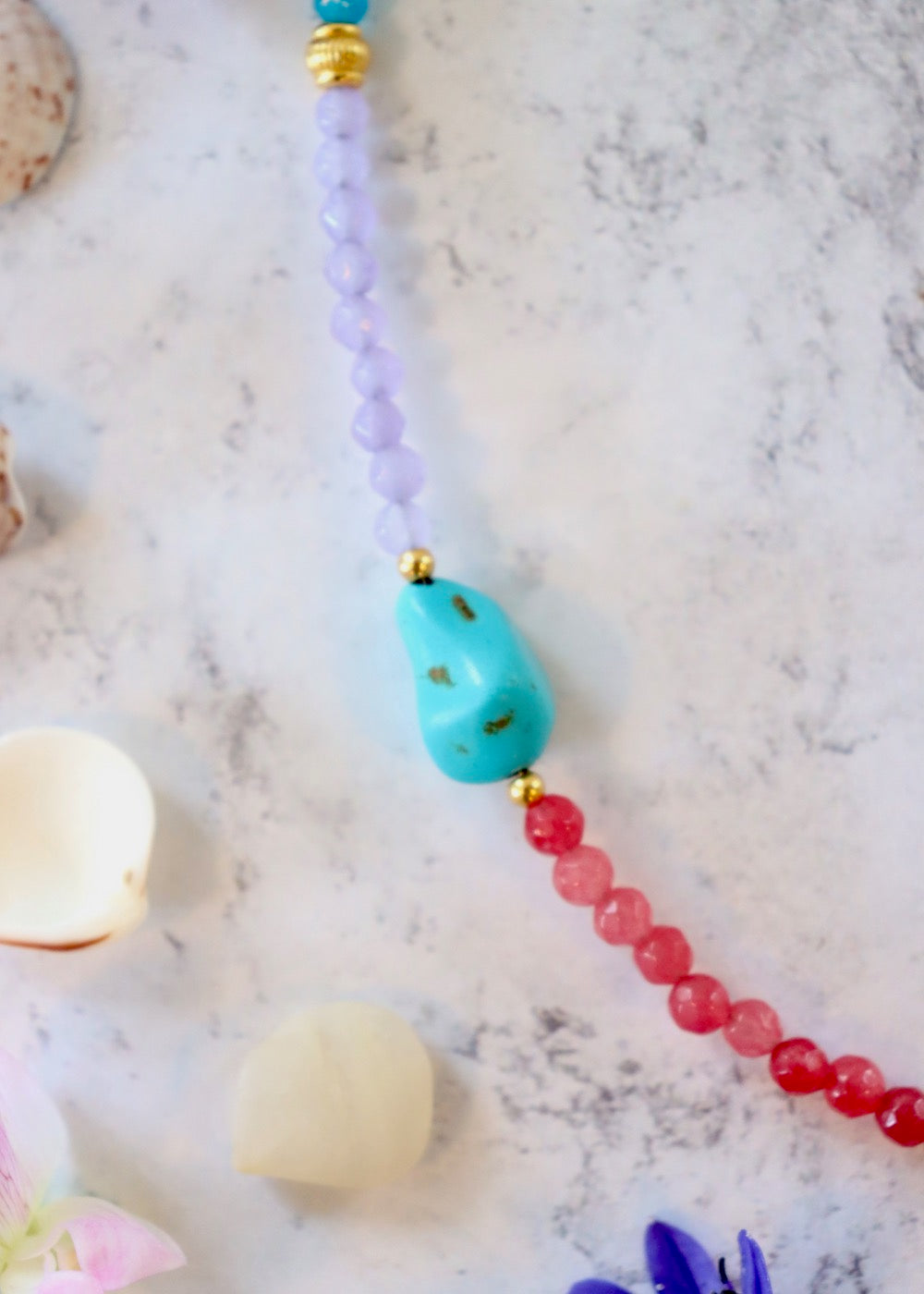 Felice Jade & Turquoise Beaded Necklace